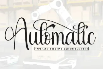 Automatic Calligraphy font