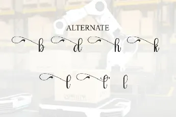 Automatic Calligraphy font