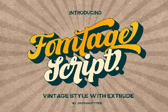 Fomtage Bold Script font