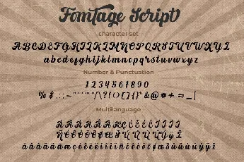 Fomtage Bold Script font