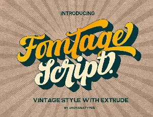 Fomtage Bold Script font