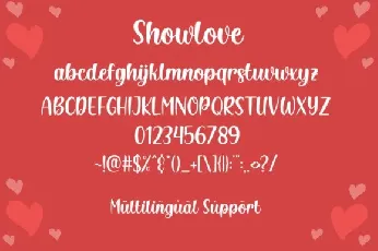 Showlove Script font