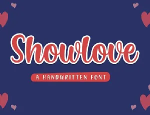 Showlove Script font