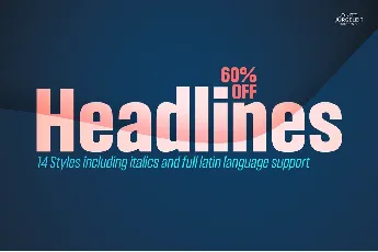 Headlines Family font