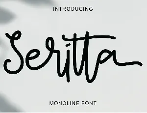 Seritta font