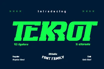 TEKROT font