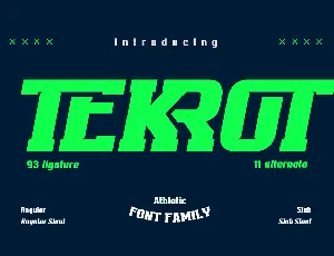 TEKROT font