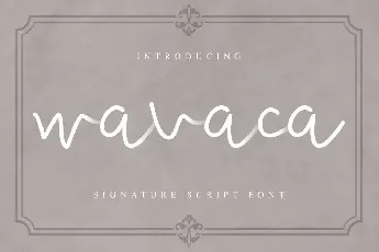 Wavaca Demo font