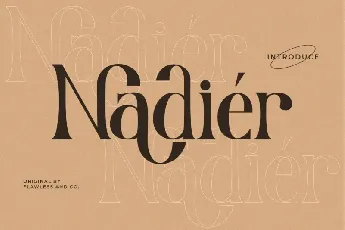 Nadier font