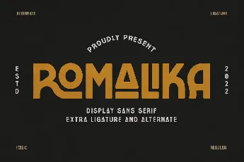 ROMALIKA font