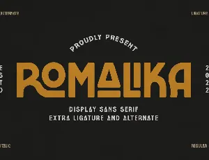 ROMALIKA font