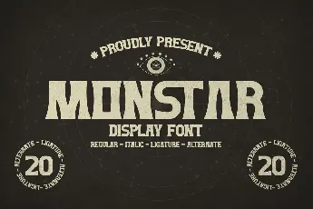 MONSTAR font