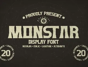 MONSTAR font