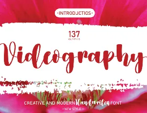 Videography font