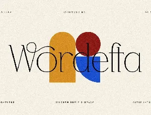 Wordefta font