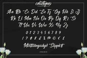 Celistyne Script font