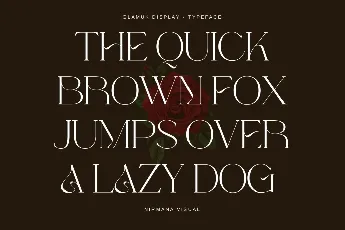 Glamuk Display - Demo Version font