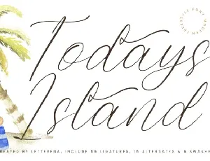 Todays Island font