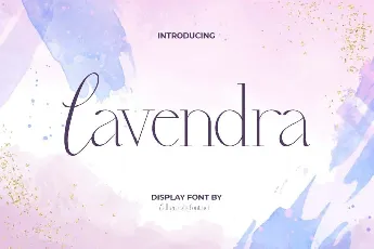 Lavendra Demo font