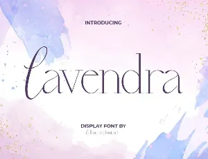 Lavendra Demo font