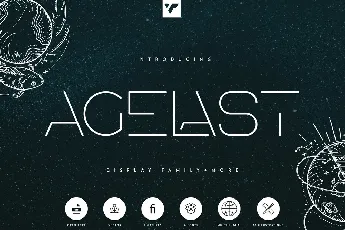 Agelast Display Family font