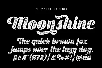 Moonshine Personal Use font