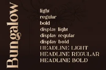 Bungalow font