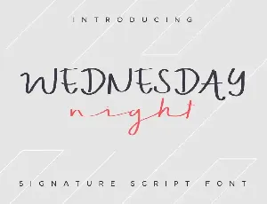 WEDNESDAY Nightdemo font