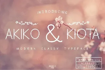 Font – Akiko & Kiota