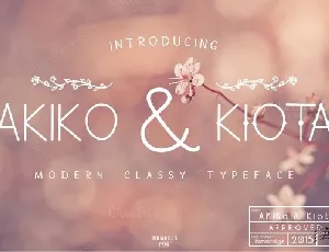 Font – Akiko & Kiota