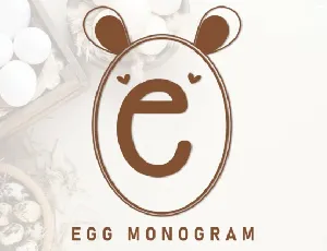 Egg Monogram Display font