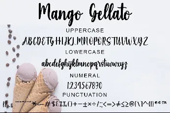 Mango Gellato font