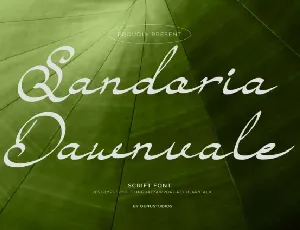 Sandoria Dawnvale Script font