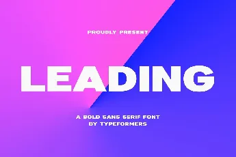 Leading font