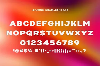 Leading font