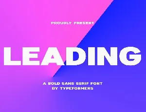 Leading font