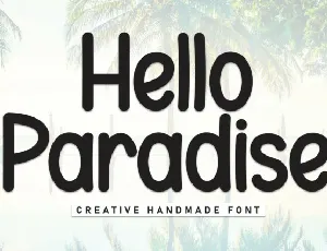 Hello Paradise Display font