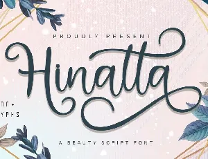 Hinatta Modern Script font