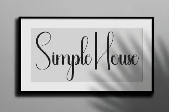 Beautiful House Script font