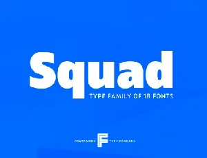 Squad Family font