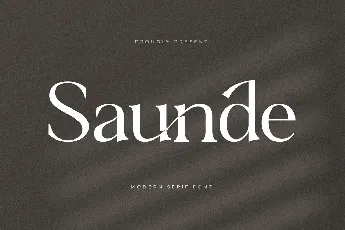 Saunde font