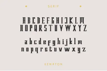 Kempton Demo font