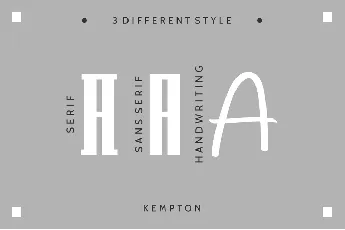 Kempton Demo font