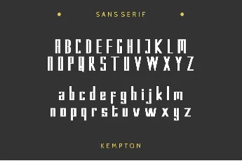 Kempton Demo font