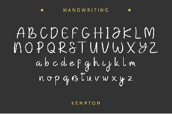 Kempton Demo font