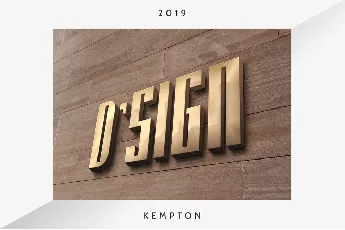 Kempton Demo font