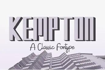 Kempton Demo font