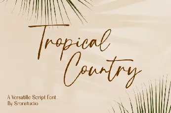 Tropical Country font