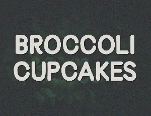 Broccoli Cupcakes font