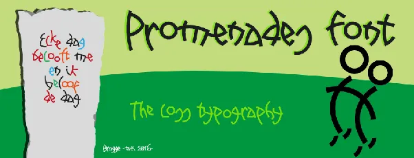 Promenades font